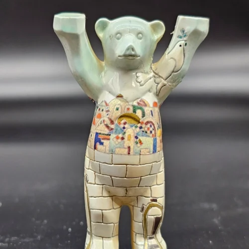 Buddy Bear porcelanowy Jerusalem ok. 7 cm, edycja kolekcjonerska, ręcznie zdobiony