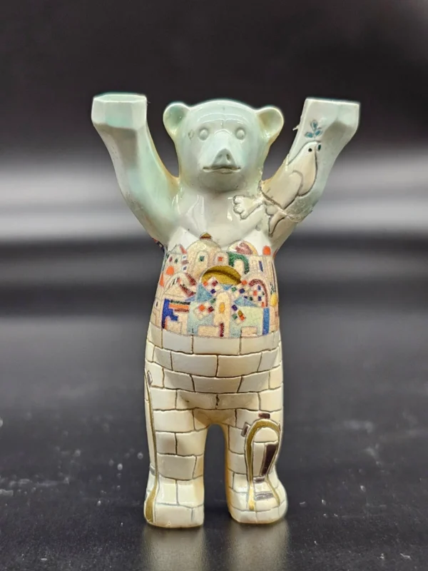 Buddy Bear porcelanowy Jerusalem ok. 7 cm, edycja kolekcjonerska, ręcznie zdobiony