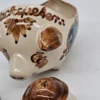 Ceramiczny zestaw „Schweineset”  świnka na tatar z solniczką i pieprzniczką – ręcznie malowany