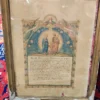 Zabytkowa grafika religijna – Modlitwa do Świętej Rodziny, XIX/XX w., w ramie