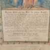 Zabytkowa grafika religijna – Modlitwa do Świętej Rodziny, XIX/XX w., w ramie
