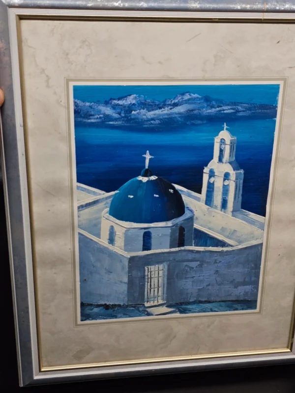 Obraz ręcznie malowany Grecja Santorini 32x40