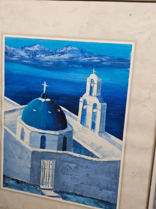Obraz ręcznie malowany Grecja Santorini 32x40