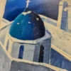 Obraz ręcznie malowany Grecja Santorini 32x40