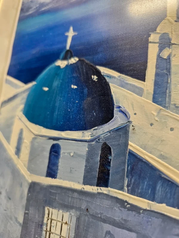 Obraz ręcznie malowany Grecja Santorini 32x40