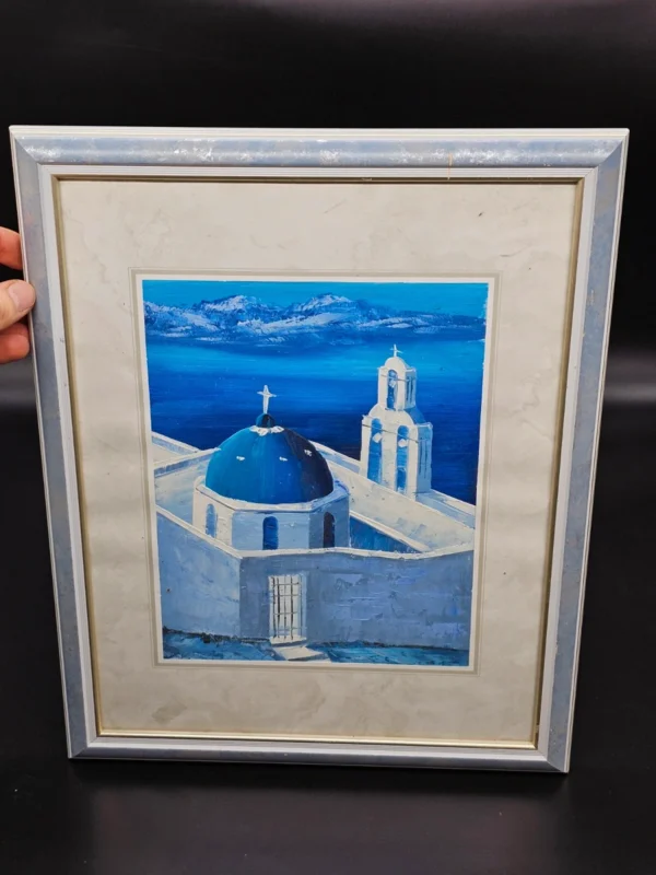 Obraz ręcznie malowany Grecja Santorini 32x40