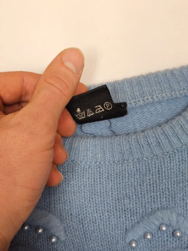 C&A komplet damski 70% wełna + angora – rozmiar 42, błękitny