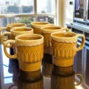 Zestaw 6 japońskich kubków ceramicznych – vintage