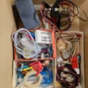 Zestaw RC, 2 łodzie modelarskie Carina & Marina + elektronika, piloty, części