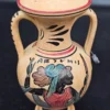 🏺 Ręcznie malowana grecka amfora dekoracyjna – Artemis & Athena, 18 cm, hand made