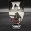 Grecka waza dekoracyjna – styl czarnofigurowy, 21 cm, ręcznie malowana