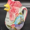 Ceramiczny dzbanek kogut – Malcesine Il Castello, ręcznie malowany, Włochy