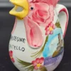 Ceramiczny dzbanek kogut – Malcesine Il Castello, ręcznie malowany, Włochy
