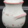 Włoski garnek ceramiczny z pokrywką – ręcznie malowany, 30 cm
