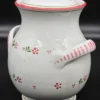 Włoski garnek ceramiczny z pokrywką – ręcznie malowany, 30 cm