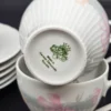 Porcelanowy serwis kawowy Jlmenau Graf von Henneberg – Nrd, lata 70/80. 6 osób