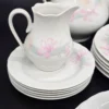 Porcelanowy serwis kawowy Jlmenau Graf von Henneberg – Nrd, lata 70/80. 6 osób