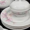 Porcelanowy serwis kawowy Jlmenau Graf von Henneberg – Nrd, lata 70/80. 6 osób