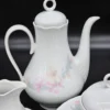 Porcelanowy serwis kawowy Jlmenau Graf von Henneberg – Nrd, lata 70/80. 6 osób