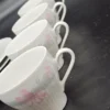 Porcelanowy serwis kawowy Jlmenau Graf von Henneberg – Nrd, lata 70/80. 6 osób