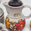 Zestaw kawowy Winterling Germany – 38 elementów, ręcznie malowany, vintage