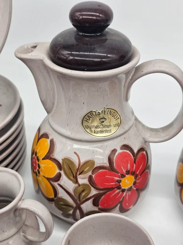 Zestaw kawowy Winterling Germany – 38 elementów, ręcznie malowany, vintage