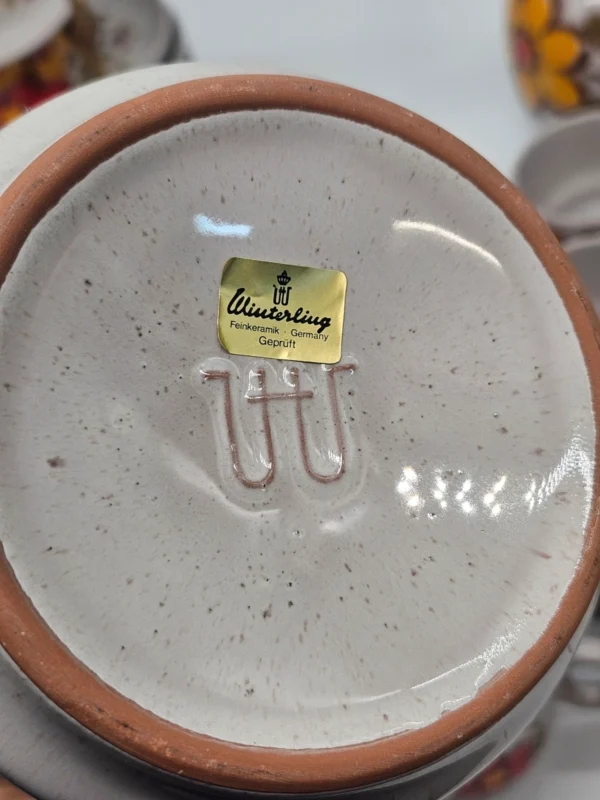 Zestaw kawowy Winterling Germany – 38 elementów, ręcznie malowany, vintage