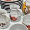 Zestaw kawowy Winterling Germany – 38 elementów, ręcznie malowany, vintage