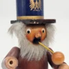 Drewniany palacz z fajką – Rauchermann, Erzgebirge, Niemcy, vintage