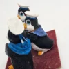 Zestaw 3 pingwinków marynarzy – figurki dekoracyjne z żywicy, 7×11 cm