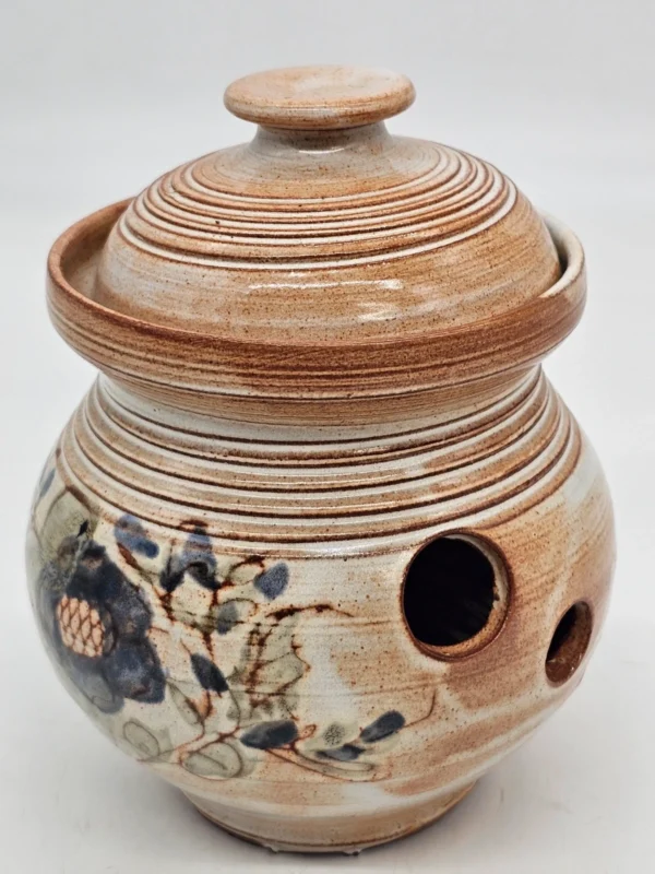 Ceramiczny podgrzewacz z miseczką – Alberto 2006, 18×14 cm, rękodzieło