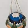 Balon z Mikołajem i myszką – rękodzieło CHRL 1940, 36 cm