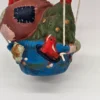 Balon z Mikołajem i myszką – rękodzieło CHRL 1940, 36 cm