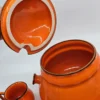Zestaw do grzanego wina lub ponczu – Wächtersbach West Germany, pomarańczowa ceramika vintage