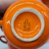 Zestaw do grzanego wina lub ponczu – Wächtersbach West Germany, pomarańczowa ceramika vintage
