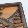 płaskorzeźba „Mühle Waldbreitbach” ręcznie rzeźbiona, 10×10 cm, Niemcy