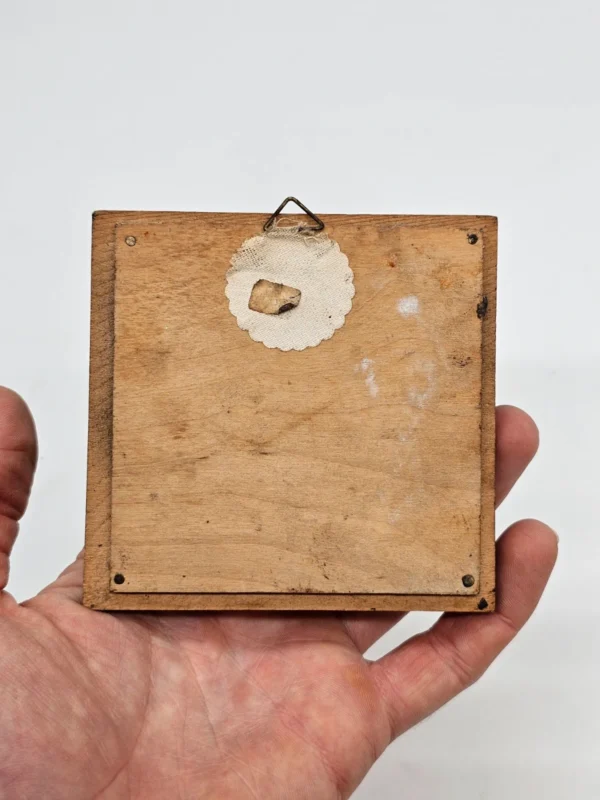 płaskorzeźba „Mühle Waldbreitbach” ręcznie rzeźbiona, 10×10 cm, Niemcy