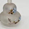 Szklany pojemnik z pokrywką – malowany ręcznie, szkło matowe, 7 cm