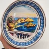 Włoski talerz dekoracyjny – Taormina Isola Bella, ręcznie malowany, Leto Jahi, 20 cm