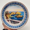 Włoski talerz dekoracyjny – Taormina Isola Bella, ręcznie malowany, Leto Jahi, 20 cm