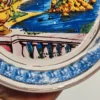 Włoski talerz dekoracyjny – Taormina Isola Bella, ręcznie malowany, Leto Jahi, 20 cm