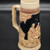 Kufel ceramiczny KING Germany – myśliwska scena reliefowa, 0,3 l