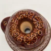 Mini forma ceramiczna do pieczenia / dekoracyjna – brązowe szkliwo, 12 cm