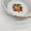 Koszyk porcelanowy w stylu plecionki z motywem owoców – Cluj Napoca, Rumunia, lata 70-80.