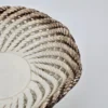 Włoska misa porcelanowa na nodze – ażurowa plecionka, Made in Italy, 18×10 cm