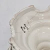 Włoska misa porcelanowa na nodze – ażurowa plecionka, Made in Italy, 18×10 cm