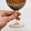 Kielich dekoracyjny mozaikowy – szkło artystyczne, 15 cm