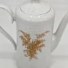 Dzbanek porcelanowy Tirschenreuth Germany – biały ze złotym ornamentem, 23 cm