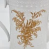 Dzbanek porcelanowy Tirschenreuth Germany – biały ze złotym ornamentem, 23 cm