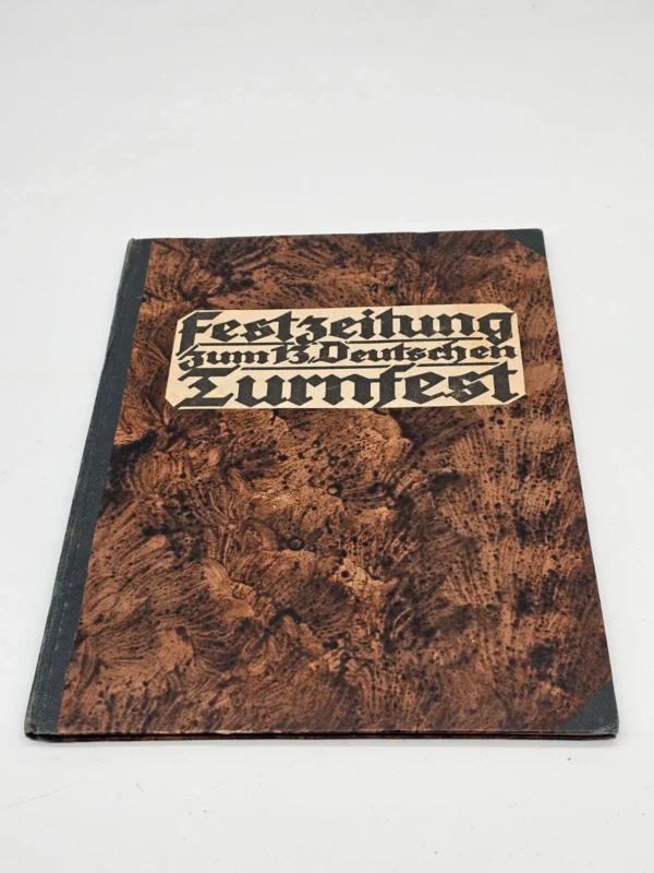„Festzeitung zum 13. Deutschen Turnfest” oryginalne wydanie historyczne, Niemcy, lata 30 XX wieku